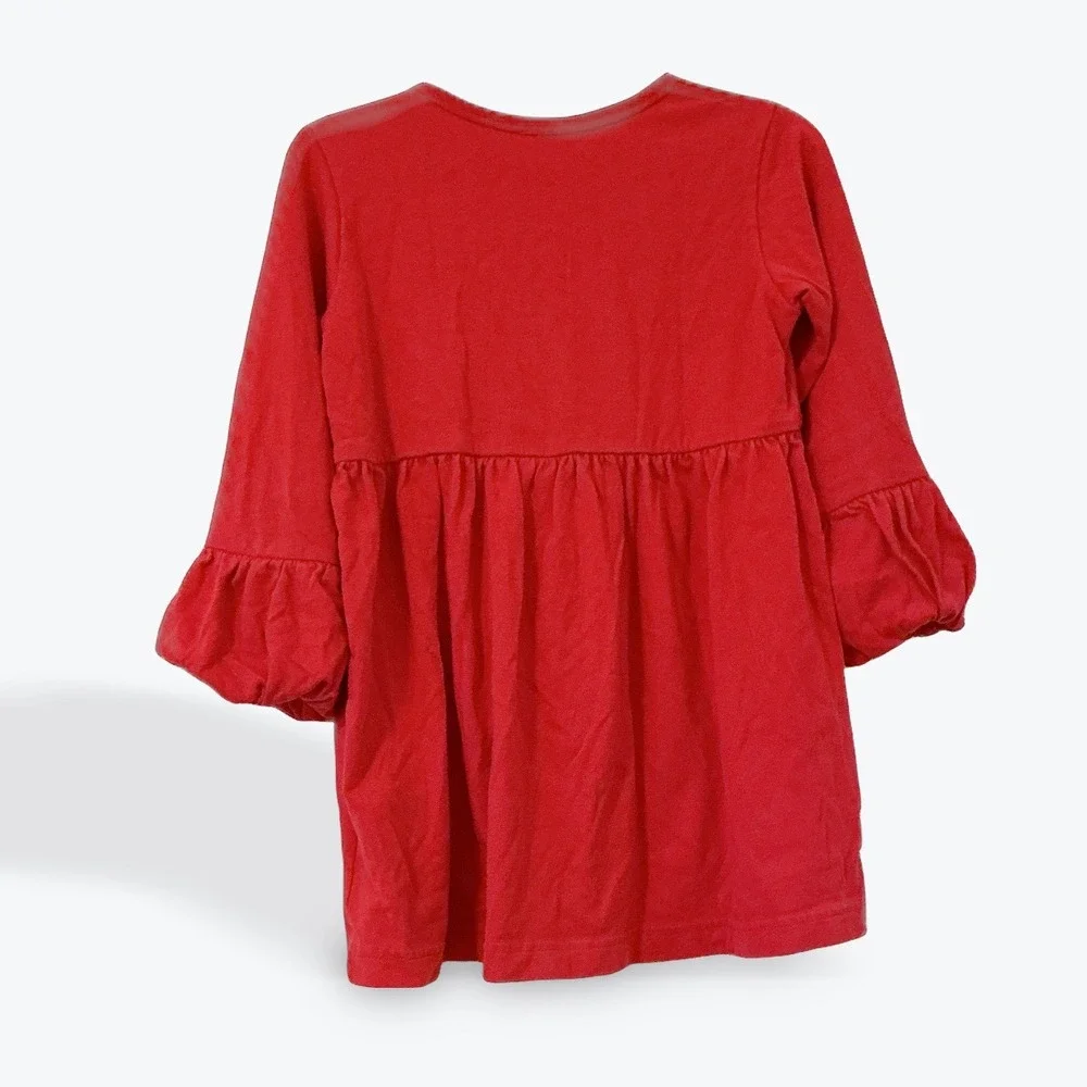 Kellys Kids Long Sleeve Christmas Santa Hat‎ Initial 